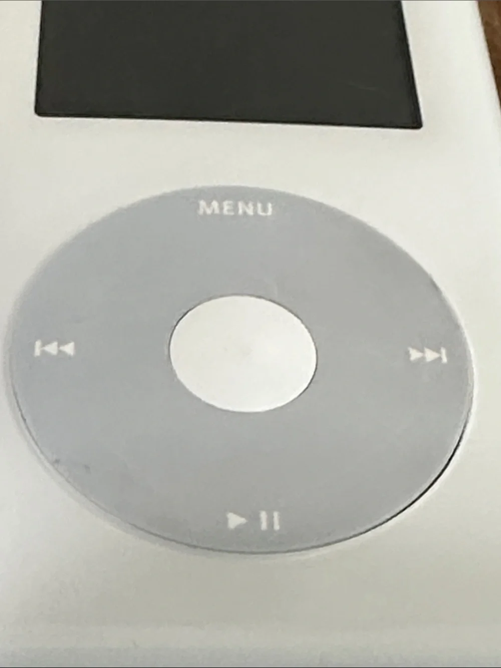 Apple iPod Classic 4th Generation White HP Logo Model MP7001 As Is Parts Only